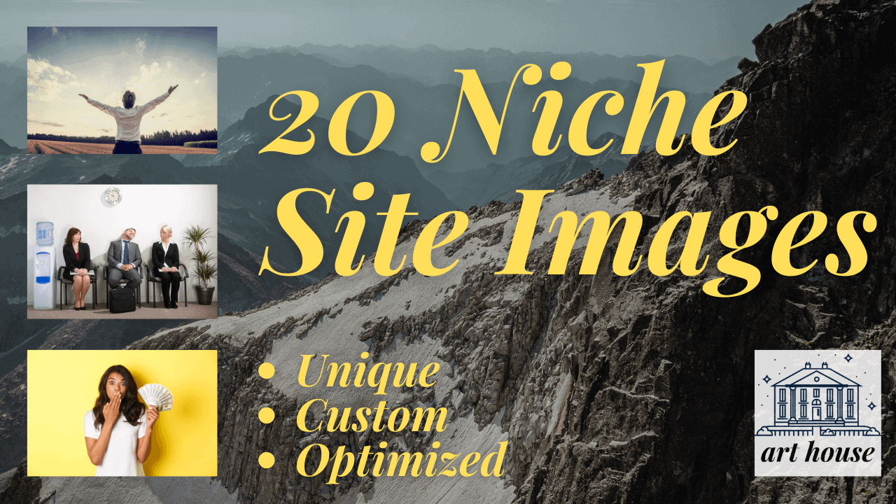 20 Niche Site Images to assist with SEO on your page.